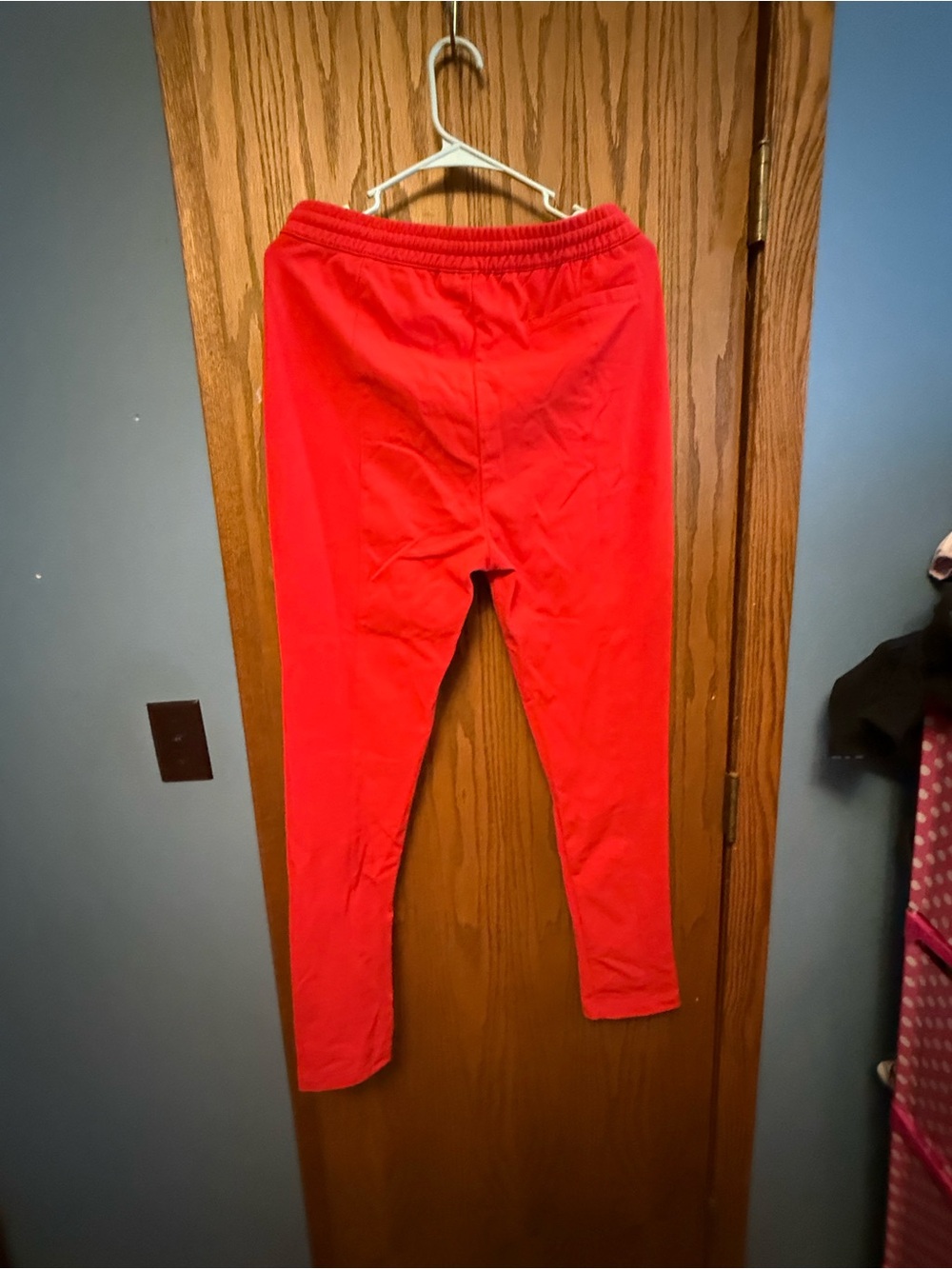 Adidas Red Pants with White Stripes - Picture 6 of 9